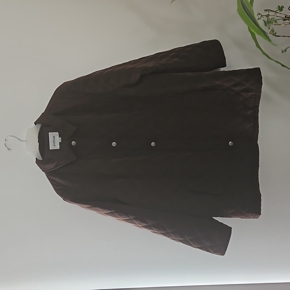 Avenue Quilted  Jacket Sz 26/28 Brown Pre-owned - Picture 3 of 12